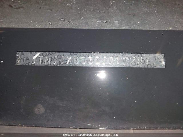 2012 Toyota Scion Iq მანქანა იყიდება აუქციონზე, vin: JTNJJXB03CJ012287, აუქციონის ნომერი: 12567073