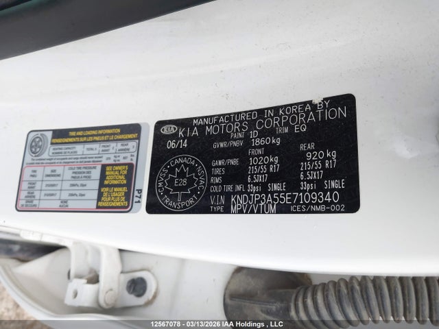 Aukcja sprzedaży 2014 Kia Soul Ex/ex+/ex+ Eco, vin: KNDJP3A55E7109340, numer aukcji: 12567078