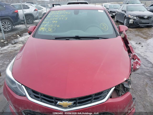 Продажа на аукционе авто 2018 Chevrolet Cruze Lt Auto, vin: 3G1BE6SM1JS520353, номер лота: 12563492