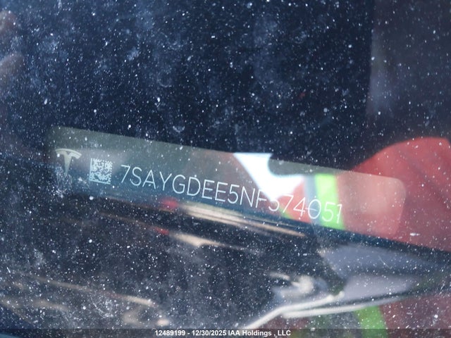 Aukcja sprzedaży 2022 Tesla Model Y Long Range, vin: 7SAYGDEE5NF574051, numer aukcji: 12489199