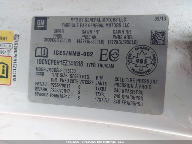 1GCNCPEH1EZ141618 Chevrolet Silverado 1500 1wt/2wt