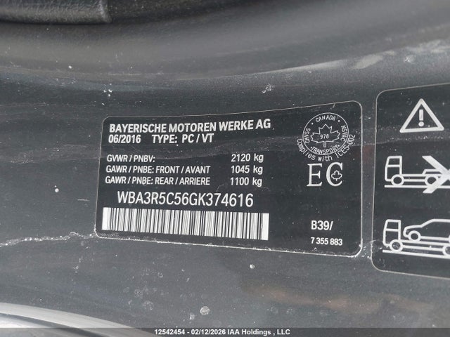 WBA3R5C56GK374616 BMW 435i Xdrive