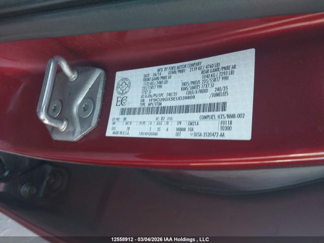 Aukcja sprzedaży 2014 Ford Escape Se, vin: 1FMCU9GX5EUD39809, numer aukcji: 12558912