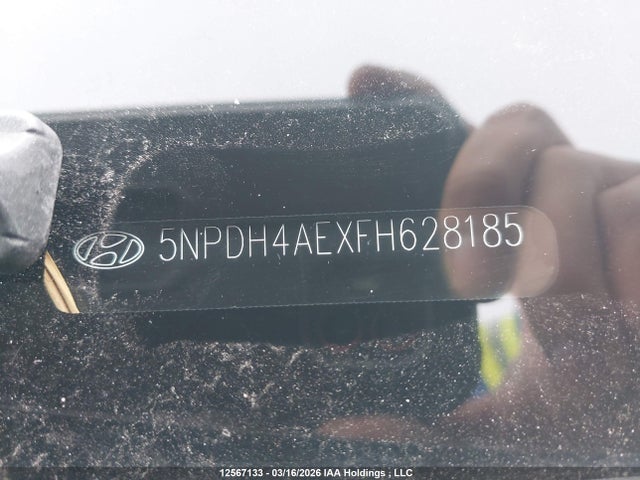 Продаж на аукціоні авто 2015 Hyundai Elantra Se/sport/limited, vin: 5NPDH4AEXFH628185, номер лоту: 12567133