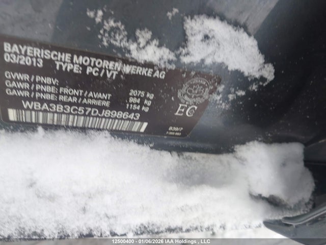 2013 Bmw 328i Xdrive/xdrive Classic Line მანქანა იყიდება აუქციონზე, vin: WBA3B3C57DJ898643, აუქციონის ნომერი: 12500400