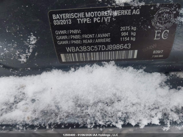 2013 Bmw 328i Xdrive/xdrive Classic Line მანქანა იყიდება აუქციონზე, vin: WBA3B3C57DJ898643, აუქციონის ნომერი: 12500400
