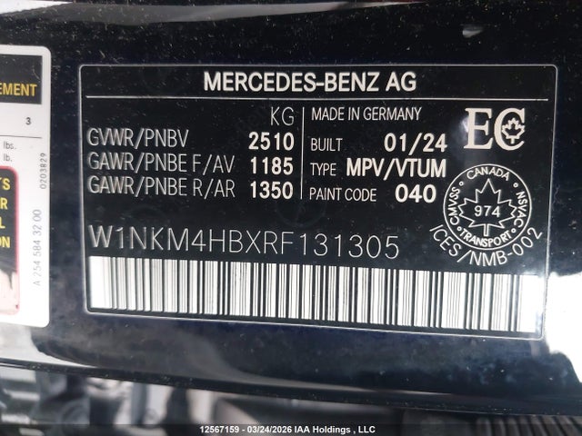 W1NKM4HBXRF131305 Mercedes-Benz Glc 300 4matic
