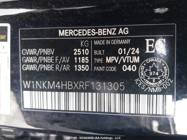 W1NKM4HBXRF131305 Mercedes-Benz Glc 300 4matic