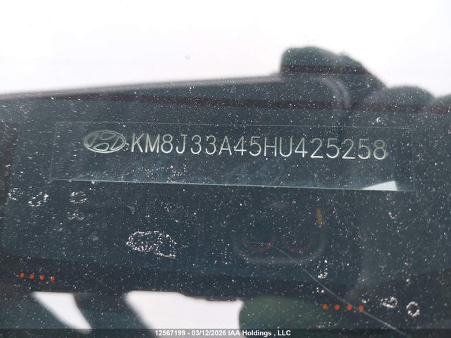 Продаж на аукціоні авто 2017 Hyundai Tucson Limited/sport And Eco/se, vin: KM8J33A45HU425258, номер лоту: 12567199