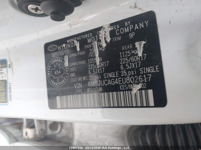 KM8JUCAG4EU802617 Hyundai TUCSON GLS