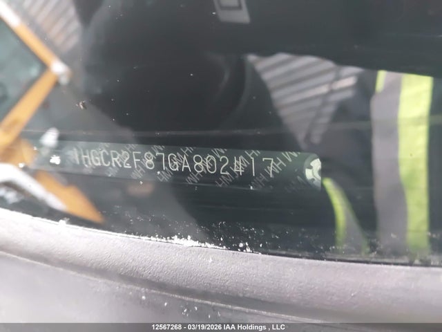 Продаж на аукціоні авто 2016 Honda Accord Exl, vin: 1HGCR2F87GA802417, номер лоту: 12567268