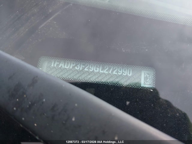 Aukcja sprzedaży 2016 Ford Focus, vin: 1FADP3F29GL272990, numer aukcji: 12567372