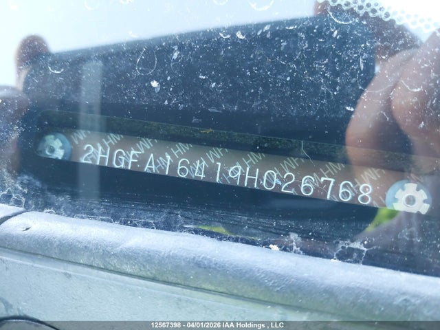 Продаж на аукціоні авто 2009 Honda Civic Dx-g, vin: 2HGFA16419H026768, номер лоту: 12567398