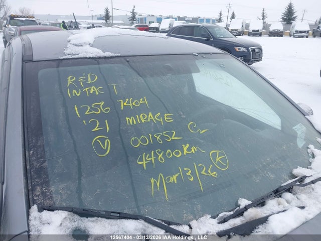 Aukcja sprzedaży 2021 Mitsubishi Mirage Es/le/carbonite Edition, vin: ML32AUHJ4MH001852, numer aukcji: 12567404