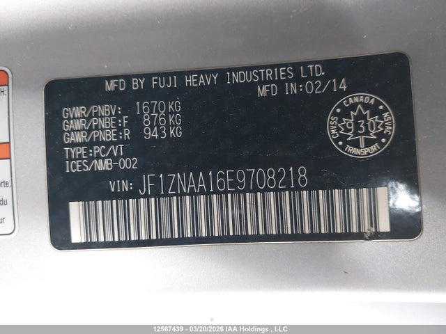 Scion FR-S 2014 JF1ZNAA16E9708218 Image 18