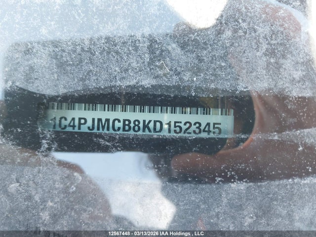 Aukcja sprzedaży 2019 Jeep Cherokee, vin: 1C4PJMCB8KD152345, numer aukcji: 12567448