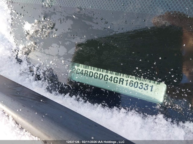 Продаж на аукціоні авто 2016 Dodge Grand Caravan Crew, vin: 2C4RDGDG4GR160331, номер лоту: 12537126