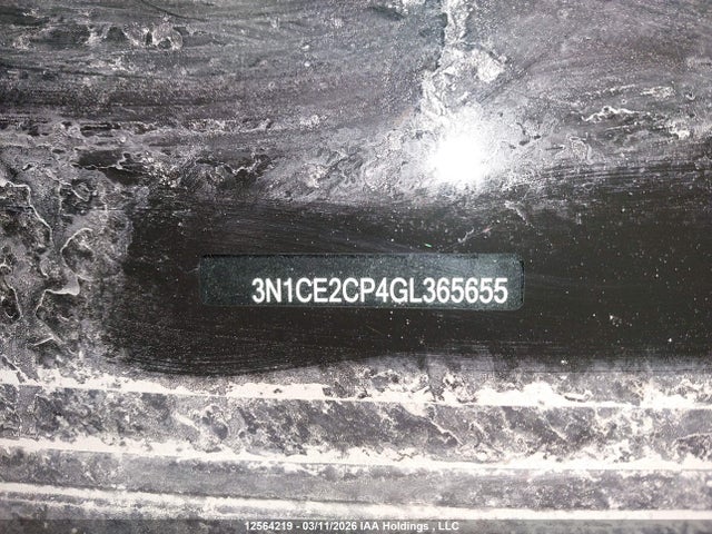 3N1CE2CP4GL365655 Nissan Versa Note 1.6 S/1.6 Sl/1.6 Sr/1.6 Sv