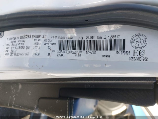 Aukcja sprzedaży 2014 Jeep Cherokee, vin: 1C4PJMCB9EW323337, numer aukcji: 12567478