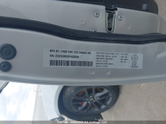 Aukcja sprzedaży 2023 Dodge Charger Gt Awd, vin: 2C3CDXMG6PH636398, numer aukcji: 12567484