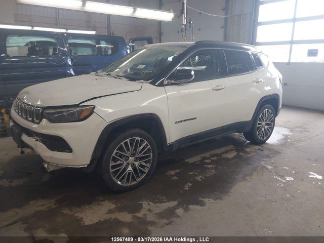 12567489 :رقم المزاد ، 3C4NJDCB1NT109875 vin ، 2022 Jeep Compass Limited مزاد بيع