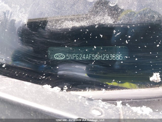 5NPE24AF5GH293885 Hyundai SONATA GLS