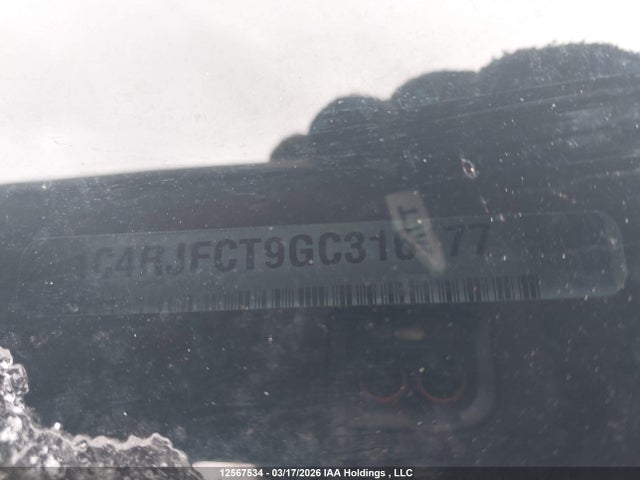 1C4RJFCT9GC316177 Jeep Grand Cherokee Overland