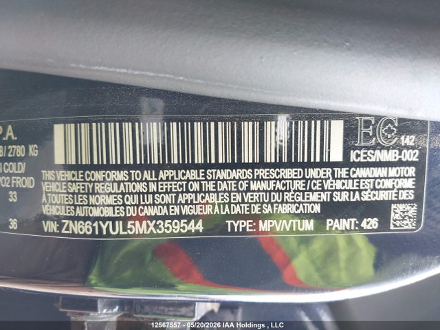 ZN661YUL5MX359544 Maserati Levante