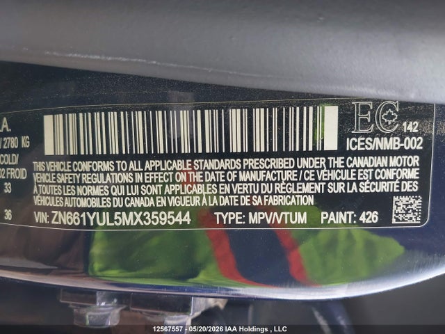 ZN661YUL5MX359544 Maserati Levante