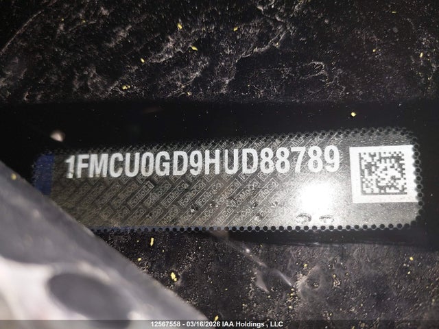 Aukcja sprzedaży 2017 Ford Escape, vin: 1FMCU0GD9HUD88789, numer aukcji: 12567558