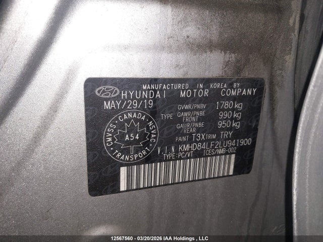 Продажа на аукционе авто 2020 Hyundai Elantra Preferred With Sun And Safety Package Auto Ivt, vin: KMHD84LF2LU941900, номер лота: 12567560