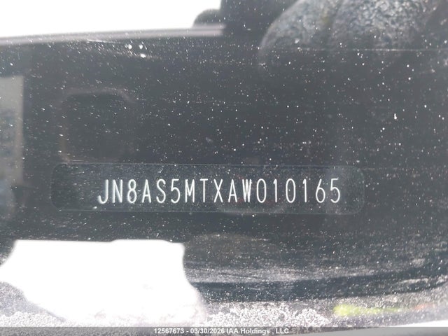 12567673 :رقم المزاد ، JN8AS5MTXAW010165 vin ، 2010 Nissan Rogue Sl مزاد بيع