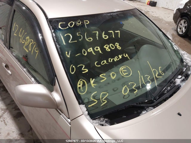 12567677 :رقم المزاد ، JTDBF32K830099808 vin ، 2003 Toyota Camry Le/xle مزاد بيع