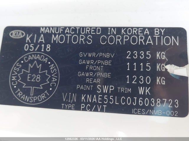 KNAE55LC0J6038723 KIA Stinger Gt Limited