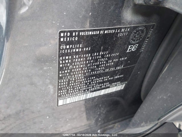 3VV4B7AXXJM088605 Volkswagen Tiguan Highline