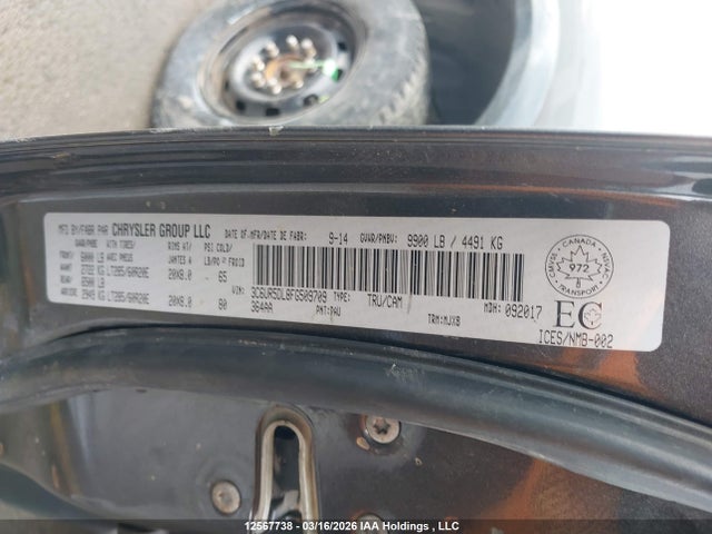 12567738 :رقم المزاد ، 3C6UR5DL8FG509709 vin ، 2015 Ram 2500 Slt مزاد بيع