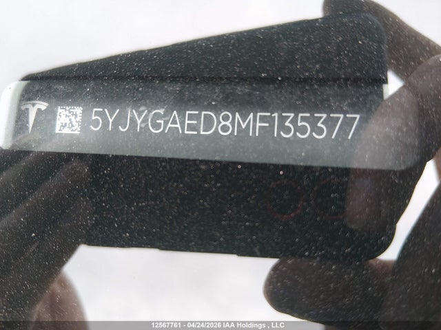 5YJYGAED8MF135377 Tesla Model Y Performance/standard Range