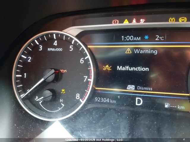 3N1AB8CV6NY222594 Nissan SENTRA SV