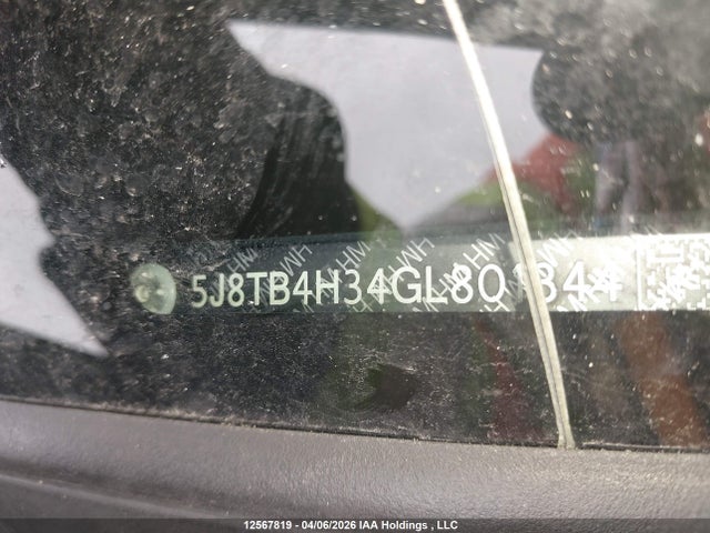 5J8TB4H34GL801344 Acura RDX