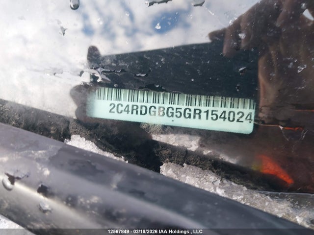 12567849 :رقم المزاد ، 2C4RDGBG5GR154024 vin ، 2016 Dodge Grand Caravan Se/sxt مزاد بيع