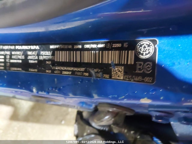 Aukcja sprzedaży 2023 Dodge Hornet Gt, vin: ZACNDFAN0P3A04357, numer aukcji: 12567891