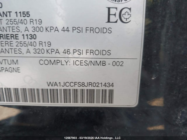 WA1JCCFS8JR021434 Audi Q3 2.0t Progressiv