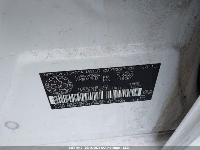 Продажа на аукционе авто 2016 Lexus Is 350, vin: JTHCE1D24G5011983, номер лота: 12567942