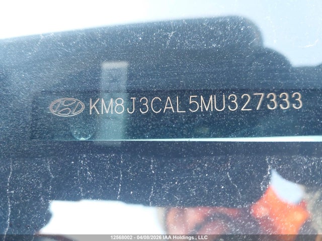 12568002 :رقم المزاد ، KM8J3CAL5MU327333 vin ، 2021 Hyundai Tucson مزاد بيع