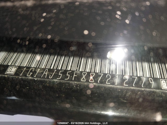 12568047 :رقم المزاد ، 1G1AJ55F887212779 vin ، 2008 Chevrolet Cobalt Ls مزاد بيع