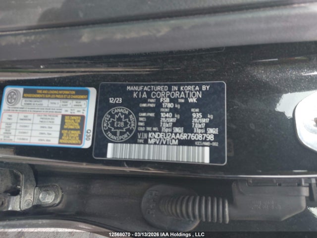 Продажа на аукционе авто 2024 Kia Seltos Ex, vin: KNDEU2AA6R7608798, номер лота: 12568070