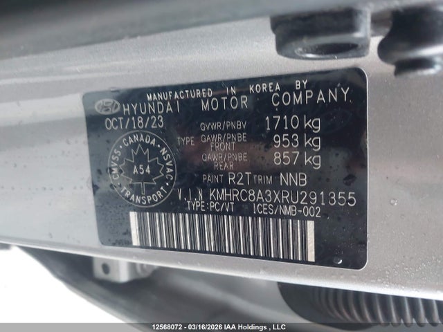 12568072 :رقم المزاد ، KMHRC8A3XRU291355 vin ، 2024 Hyundai Venue Preferred مزاد بيع