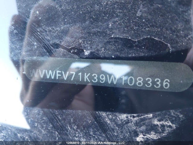 12564810 :رقم المزاد ، WVWFV71K39W108336 vin ، 2009 Volkswagen Gti 3-door مزاد بيع