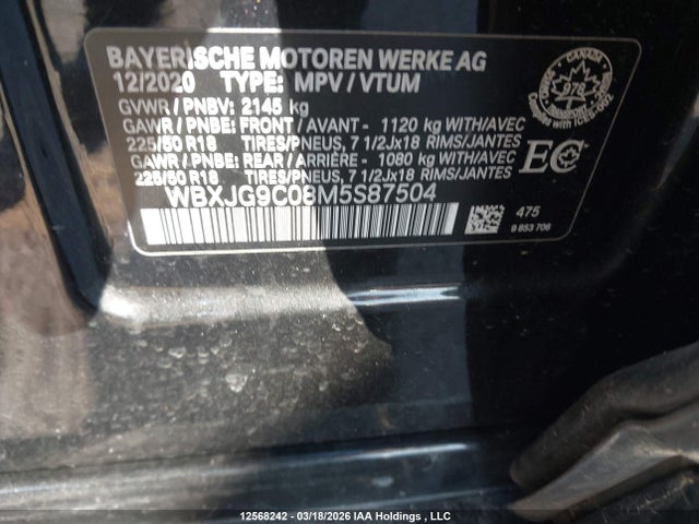 WBXJG9C08M5S87504 BMW X1 Xdrive28i