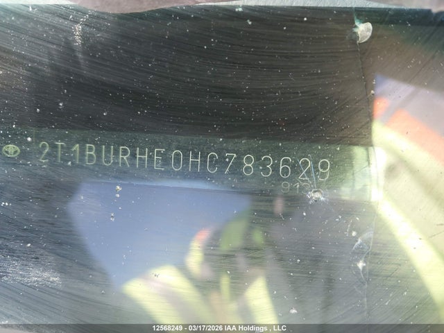 2T1BURHE0HC783629 Toyota Corolla L/le/xle/se/xse